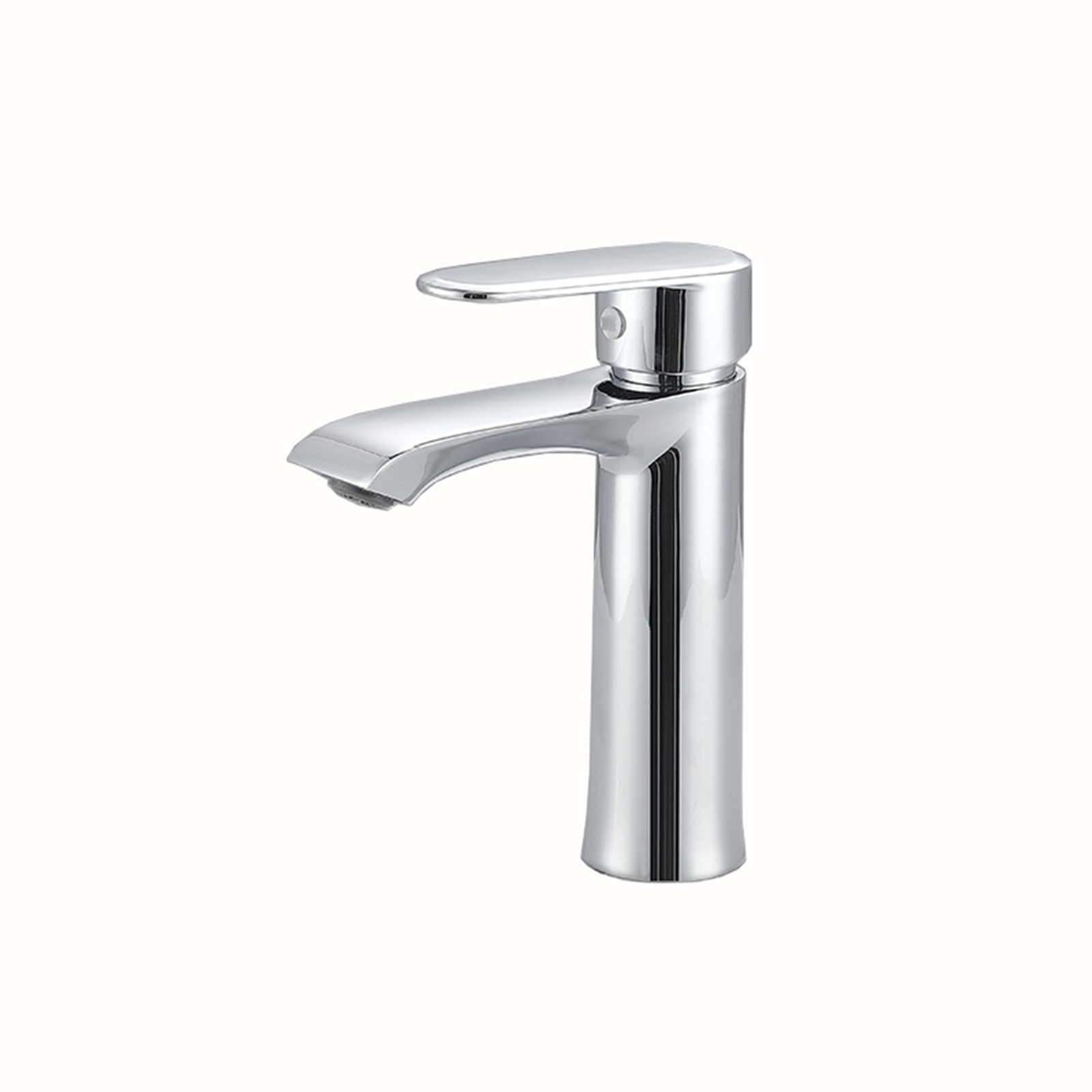 BiaoTeng Single Handle Brass Bathroom Sink Faucet - Hot & Cold Water Basin Faucet in Chrome Finish | Perfect for Modern Bathrooms, Powder Rooms & Vanities