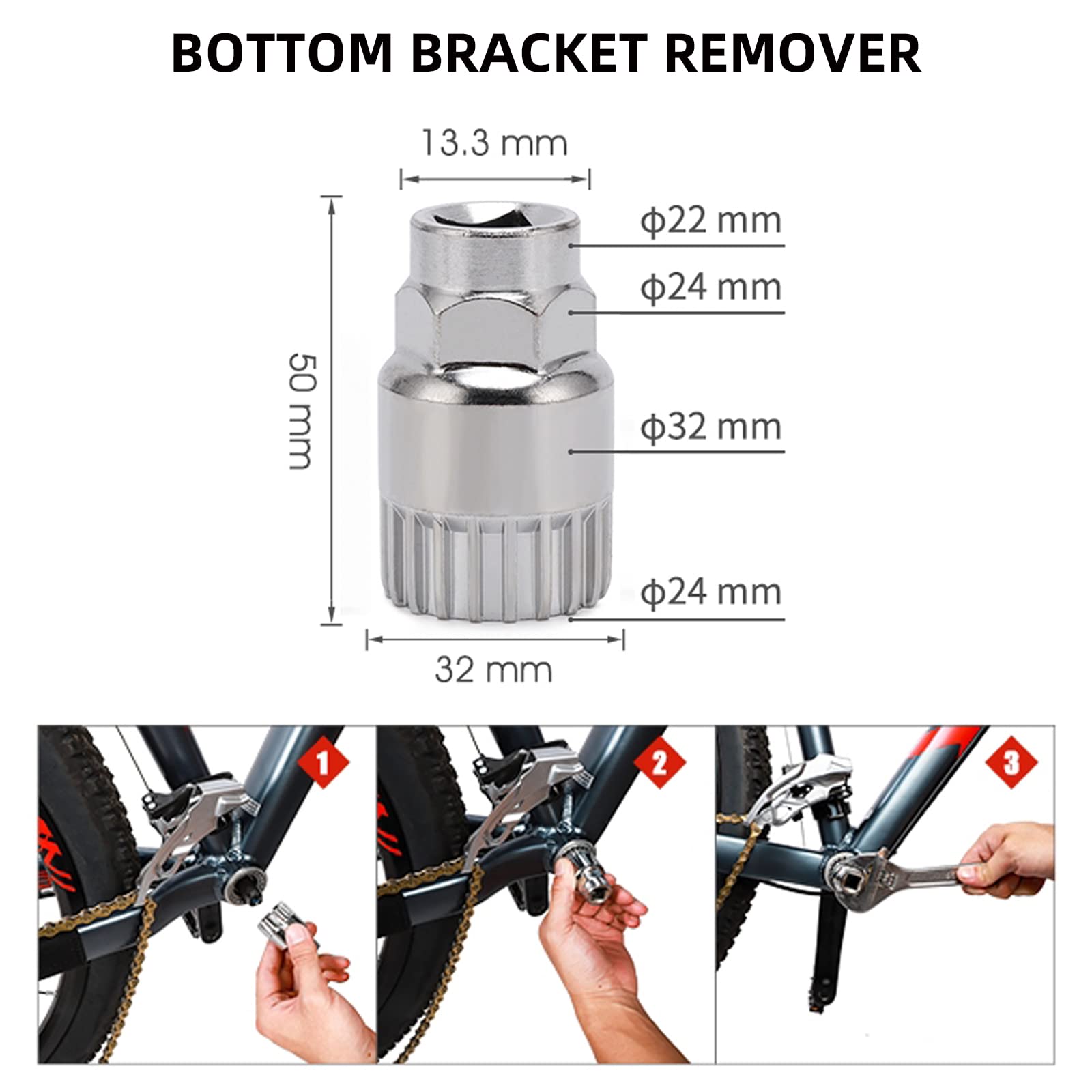 5-in-1 Bike Repair Tool Kit with Crank Puller, Cassette Remover & Chain Breaker - Professional Bicycle Maintenance Tools for Shimano, SRAM, Campagnolo - Perfect for Road Bikes, Mountain Bikes & Home Workshop Repairs