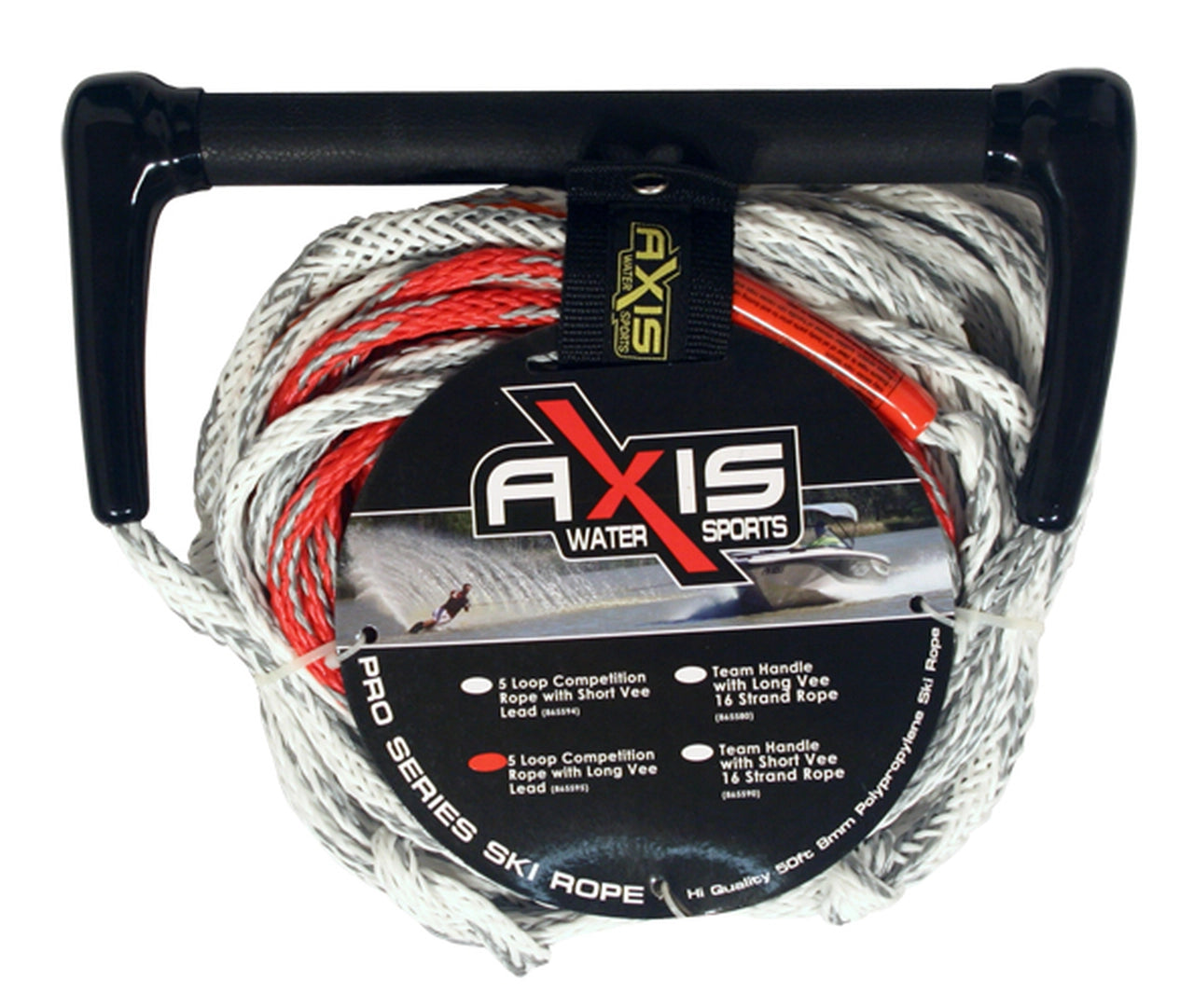 Axis Ski Line Competition 5 Loop Ski Rope - Premium Water Ski Rope for Competitive Skiing & Wakeboarding - Perfect for Tournaments, Training & Professional Water Sports