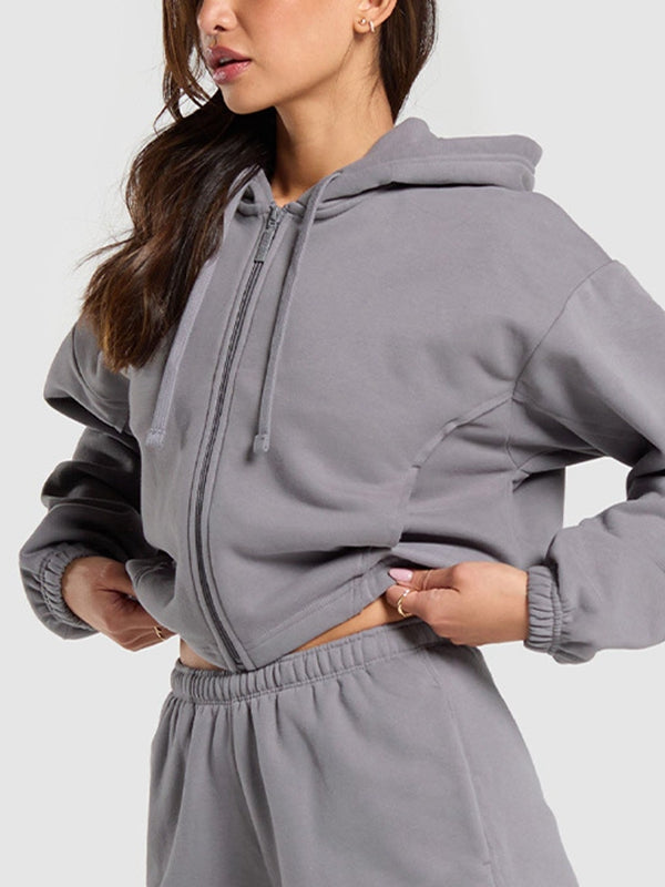 ZASUWA Women's Casual Zip Up Hoodie - Stylish & Comfortable for Everyday Wear, Gym, and Outdoor Activities