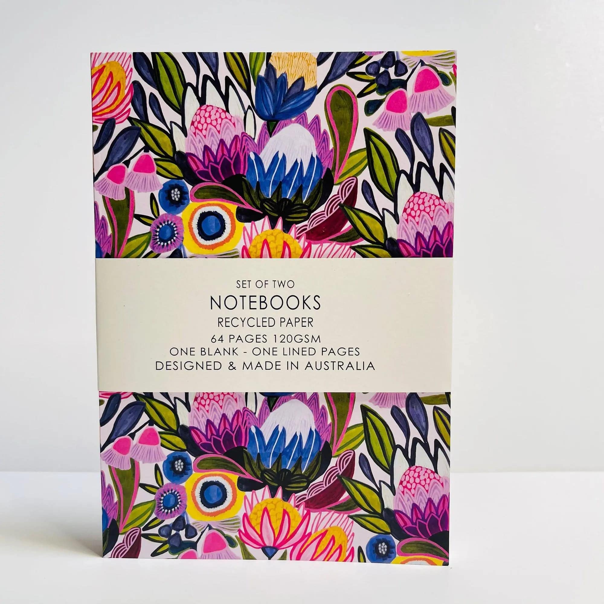 Premium Protea Magnifica A5 Notebook Set - Elegant Floral Design, 120gsm Thick Paper, Perfect for Journaling, Sketching & Note Taking - Ideal Gift for Students, Artists & Professionals