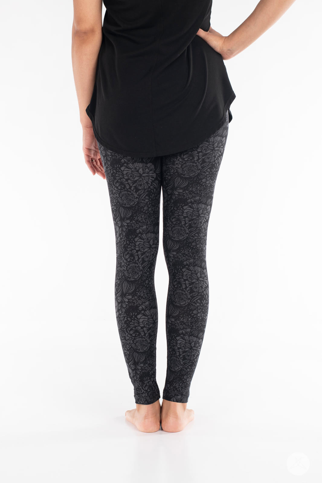 Nightingale Patterned Leggings for Women - High Waist Yoga Pants with Floral Design, Stretchy & Comfortable Workout Tights - Perfect for Yoga, Gym, Running and Casual Wear