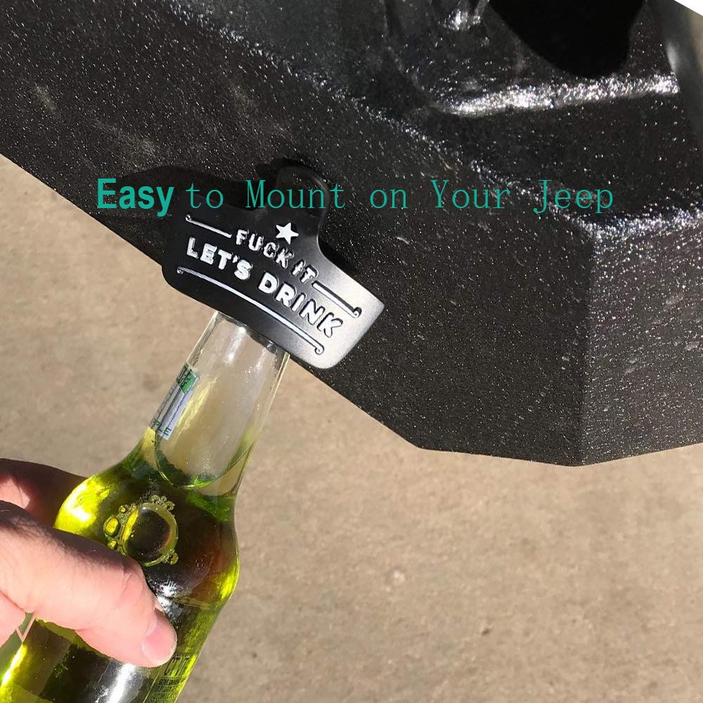 Stainless Steel Wall Mounted Bottle Opener - Funny Christmas & Birthday Gift for Men, Dad, Beer Lovers - Includes Mounting Screws & Wall Anchors (1 Pack) - Perfect for Home Bar, Kitchen, Garage & Man Cave Decor