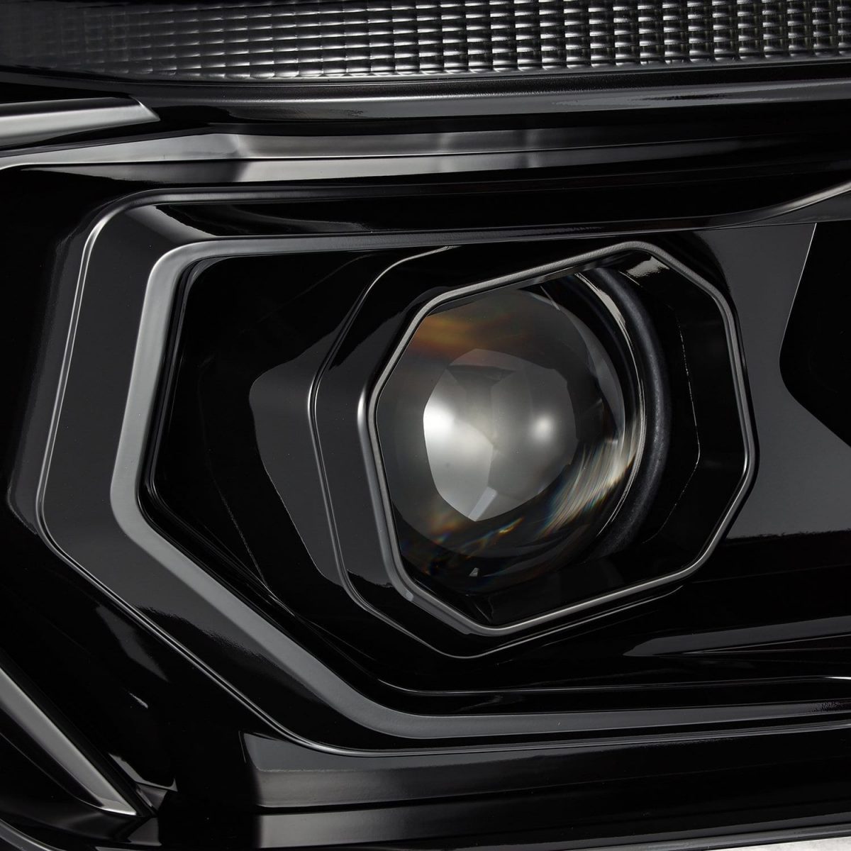 10-13 Toyota 4Runner LUXX Series Projector Headlights Alpha Black - High Performance LED Headlights for Off-Road & Night Driving