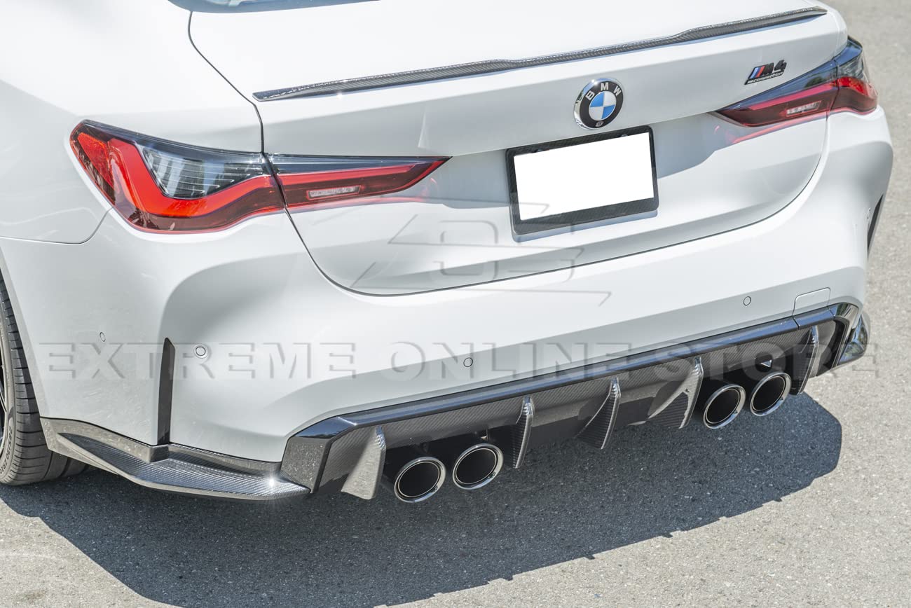 2021-Present BMW G82 G83 M4 Carbon Fiber Rear Bumper Lip Splitter - OEM Style Replacement for Enhanced Aerodynamics | Perfect for Track Days & Street Performance Upgrades