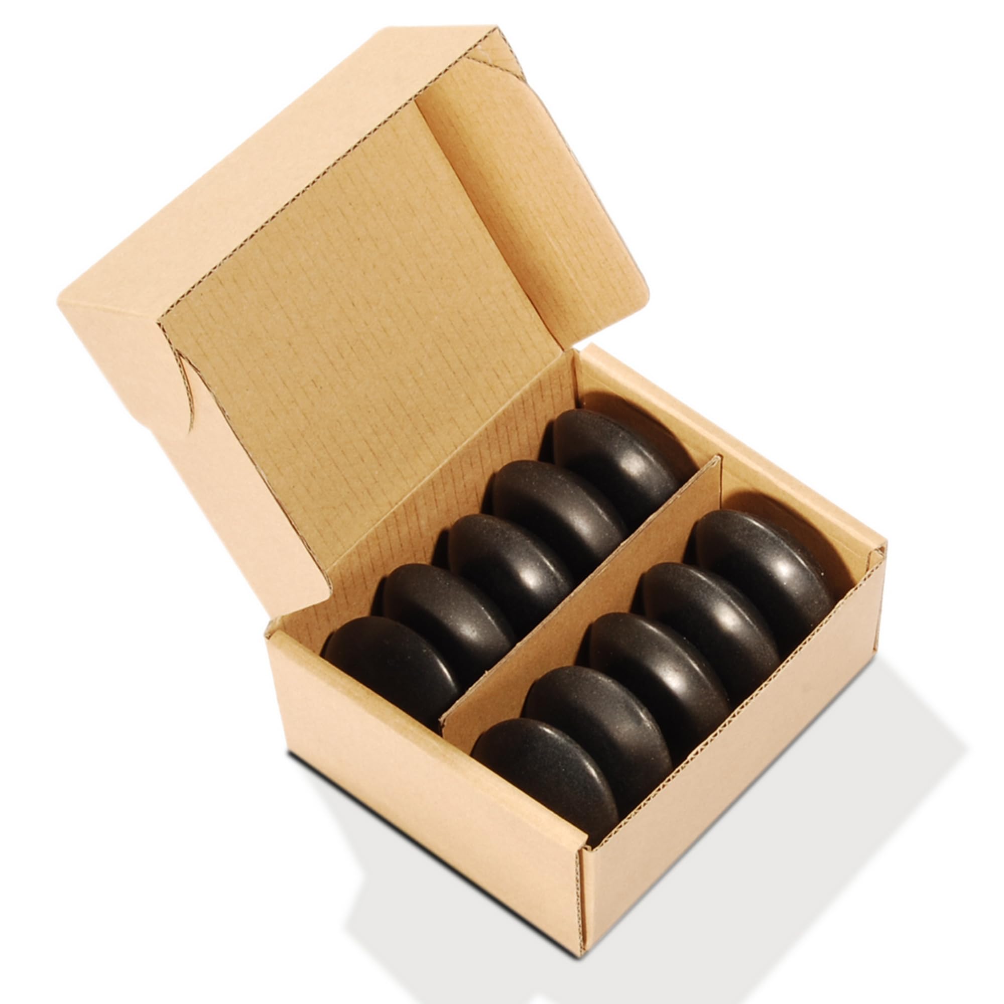 Premium 10-Piece Black Basalt Hot Stone Massage Kit - Contoured Lava Rocks with Unique Dish for Relaxation & Spa Therapy | Perfect for Professional Massage, Home Spa, and Stress Relief