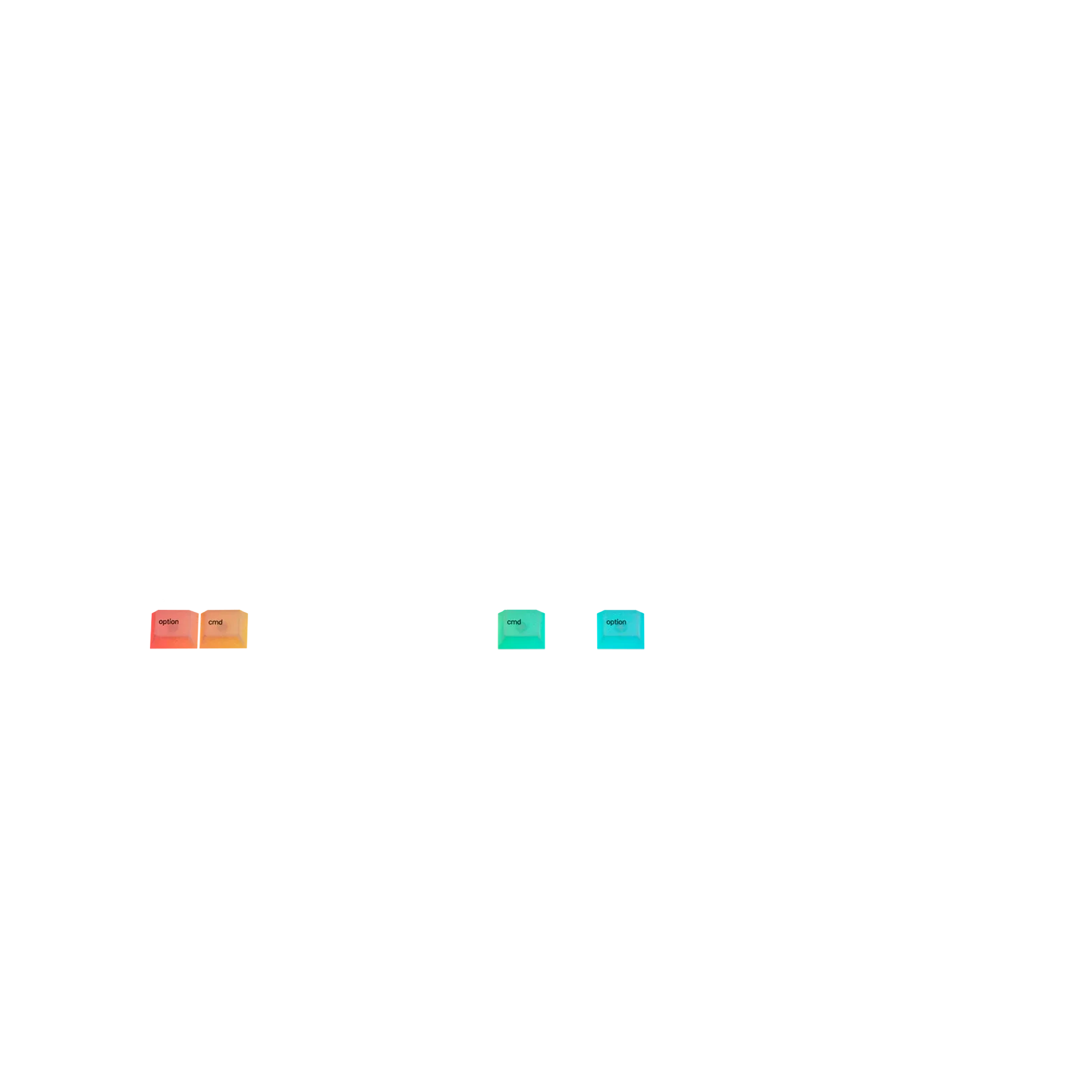 Polychroma Keycaps for Mechanical Keyboards - Custom RGB Backlit Keycaps for UK Layout (Ideal for Gaming, Typing & Office Use)