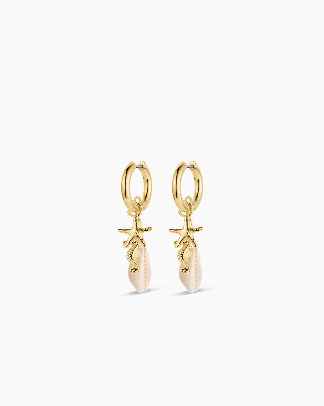 Ocean Cluster Hoops Earrings for Women - Trendy Boho Beach Jewelry - Perfect for Summer Vacations, Beach Weddings & Boho Fashion Accessories