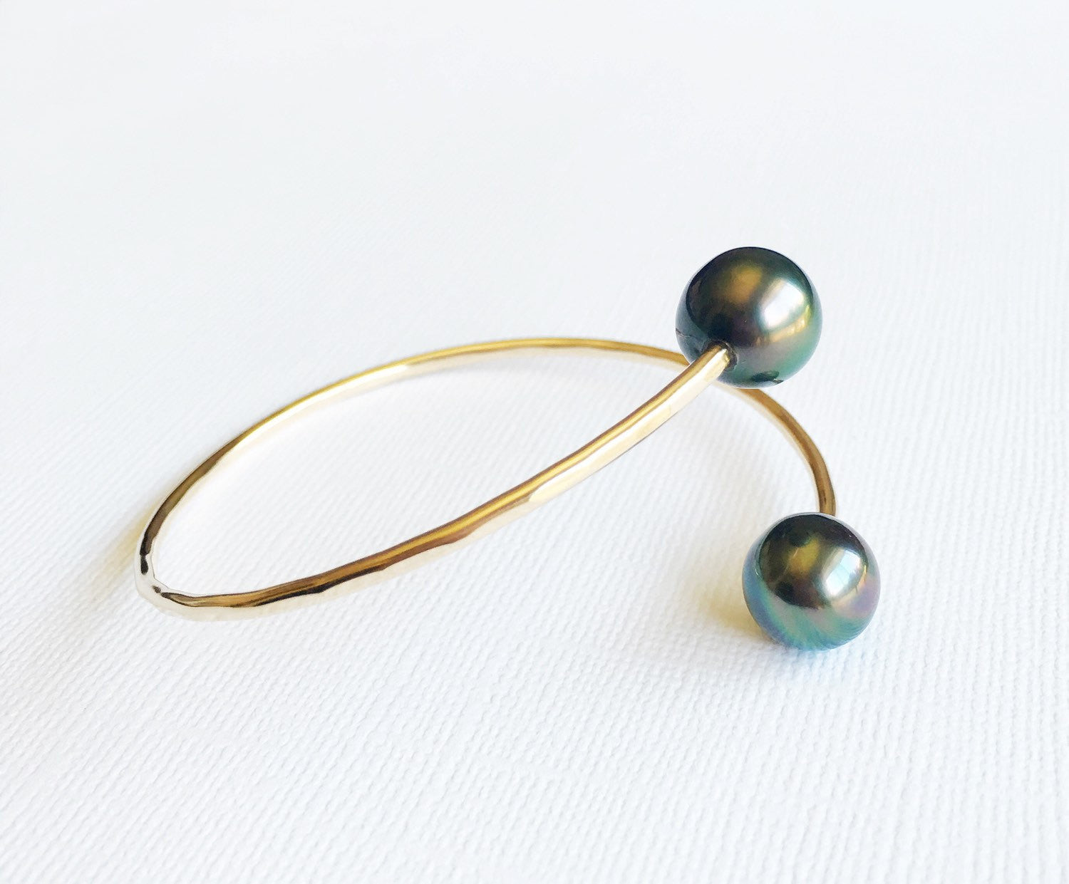 Tahitian Pearl Cuff Bracelet (B265) - Elegant Handmade Jewelry for Women, Perfect for Weddings, Parties & Special Occasions