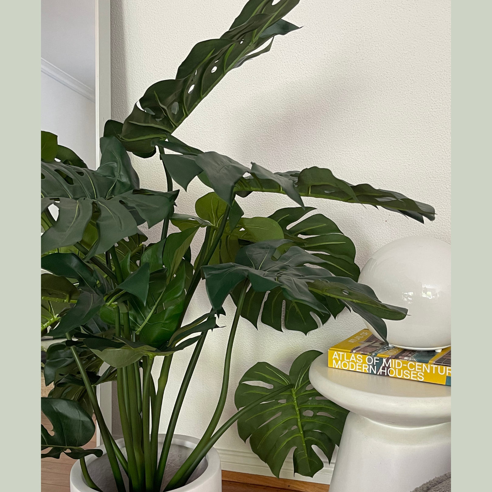Artificial Monstera Plant - Extra Wide Large Faux Monstera Deliciosa for Home & Office Decor - Perfect for Living Room, Bedroom, or Indoor Spaces