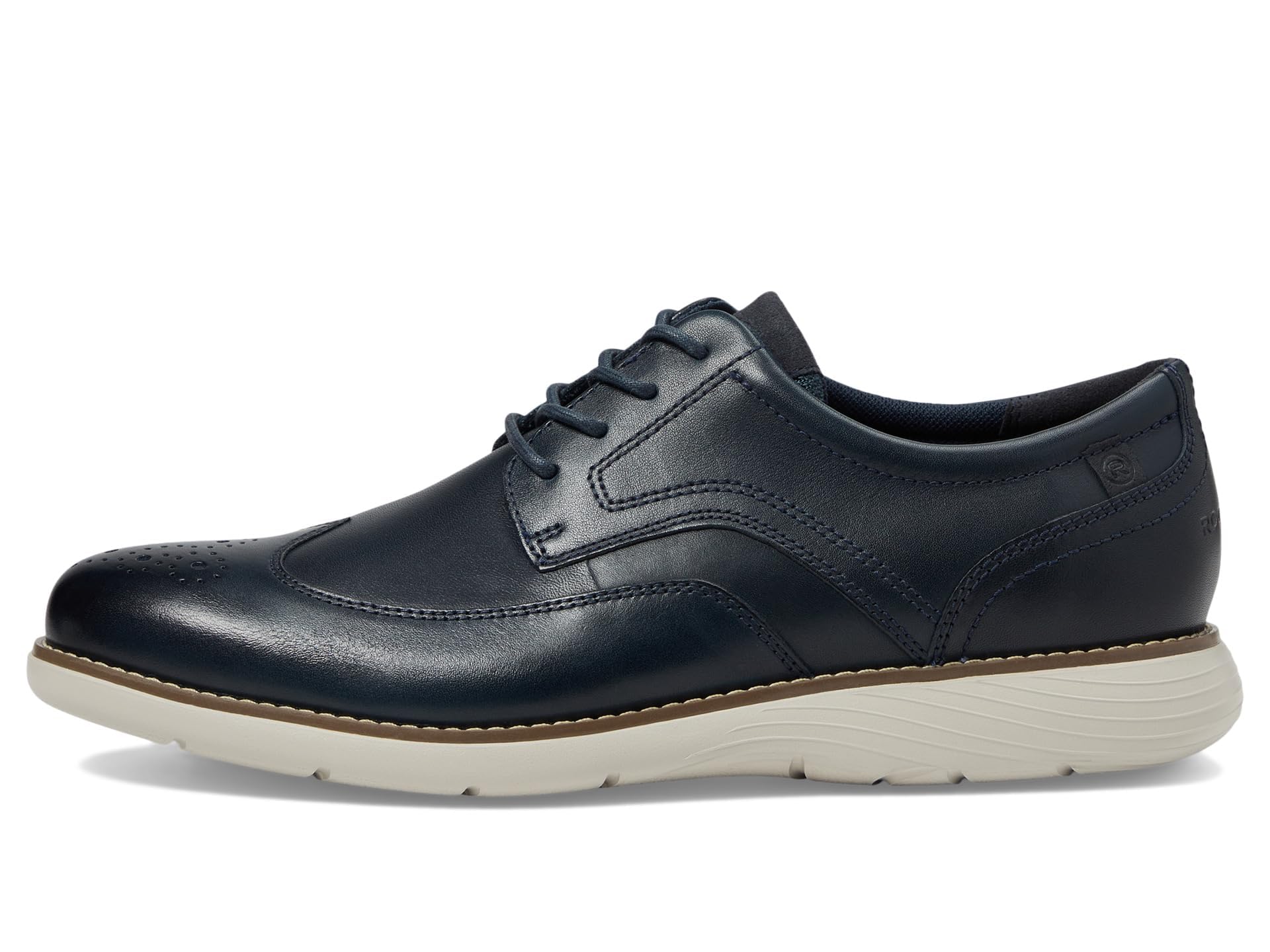 Rockport Men's Garett Wing Tip Oxford Dress Shoes - Classic Comfort & Style for Business, Office & Formal Occasions