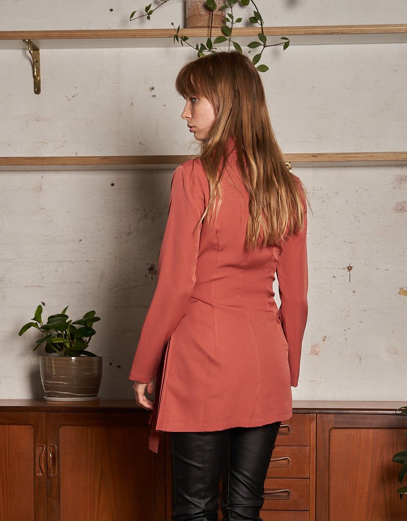 Stylish Jovial Pleated Jacket for Women - Trendy Fall Outerwear for Casual & Office Wear