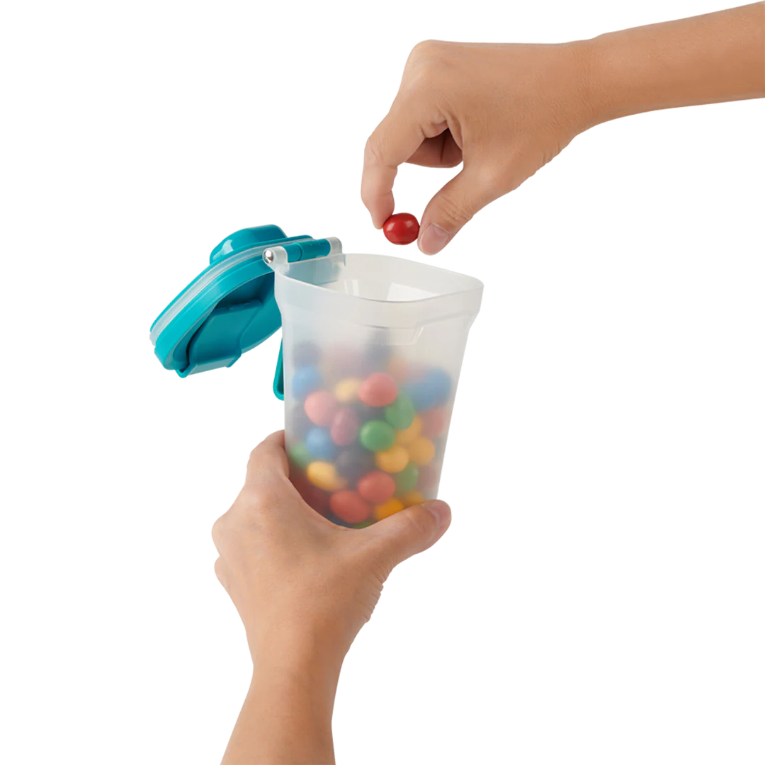 Fuel Snack Bin Container - Tropical Blue | Airtight Food Storage for Snacks, Cereal & Dry Goods | Perfect for Kitchen, Pantry & Camping Trips