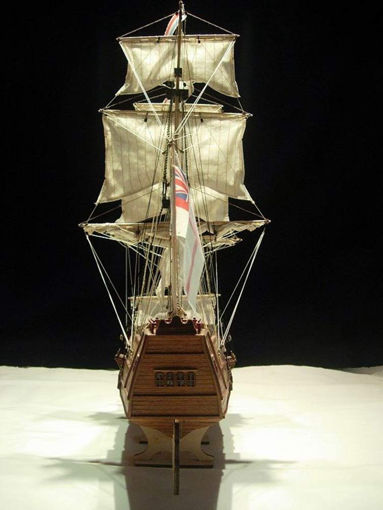 Golden Star Scale 1/100 Wooden Model Ship Kit - Premium DIY Wooden Boat Building Kit for Adults & Collectors - Perfect for Home Decoration, Gift Giving & Hobby Crafting