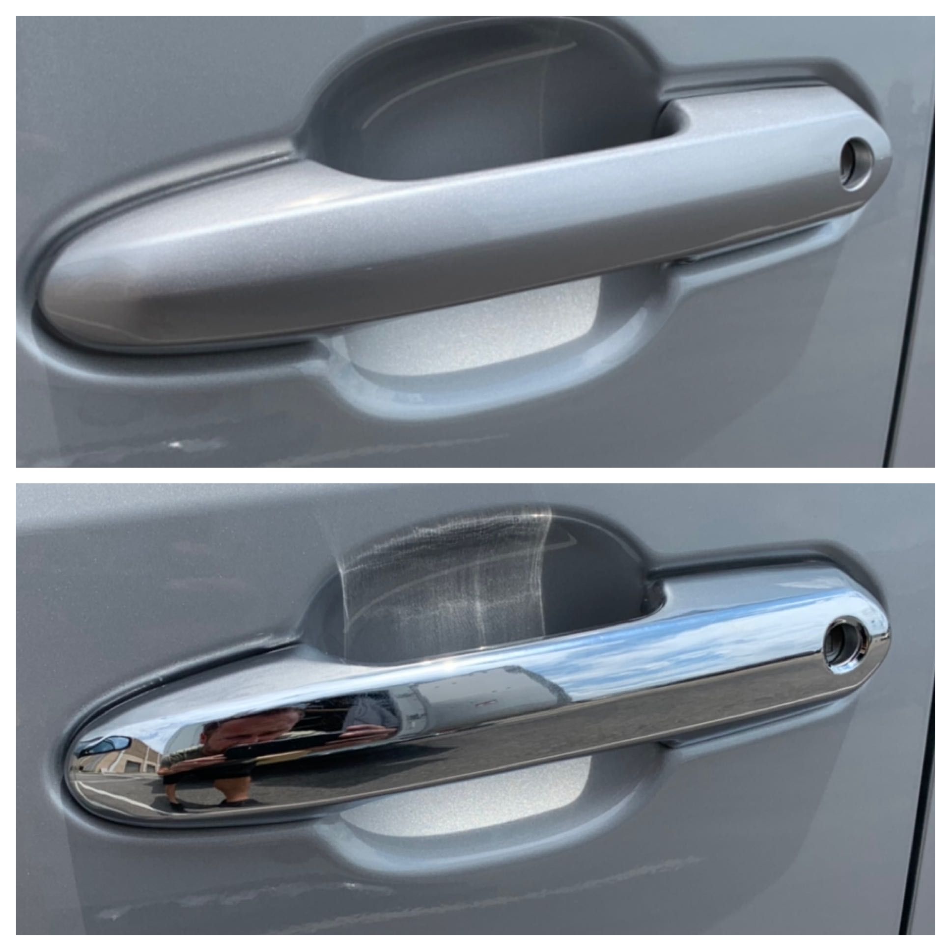 Chrome Door Handle Cover with Keyless Sensors - DH299 | Secure & Stylish Upgrade for Home & Office Doors
