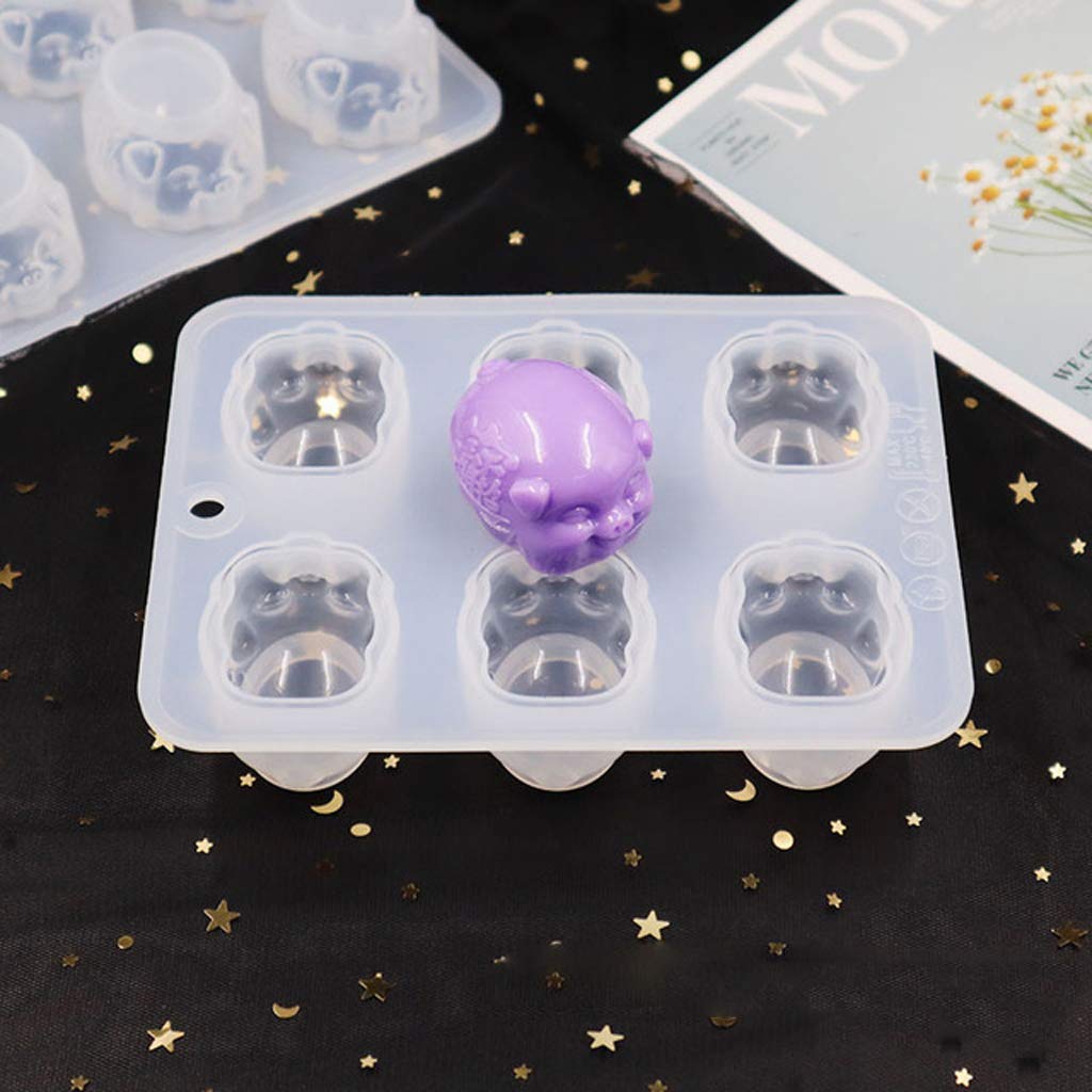 DIY 3D Lucky Pig Soap Molds - Handmade Silicone Soap & Resin Casting Molds for Pig Animal Shaped Soaps - Perfect for Crafts, Gifts, and Home Decor