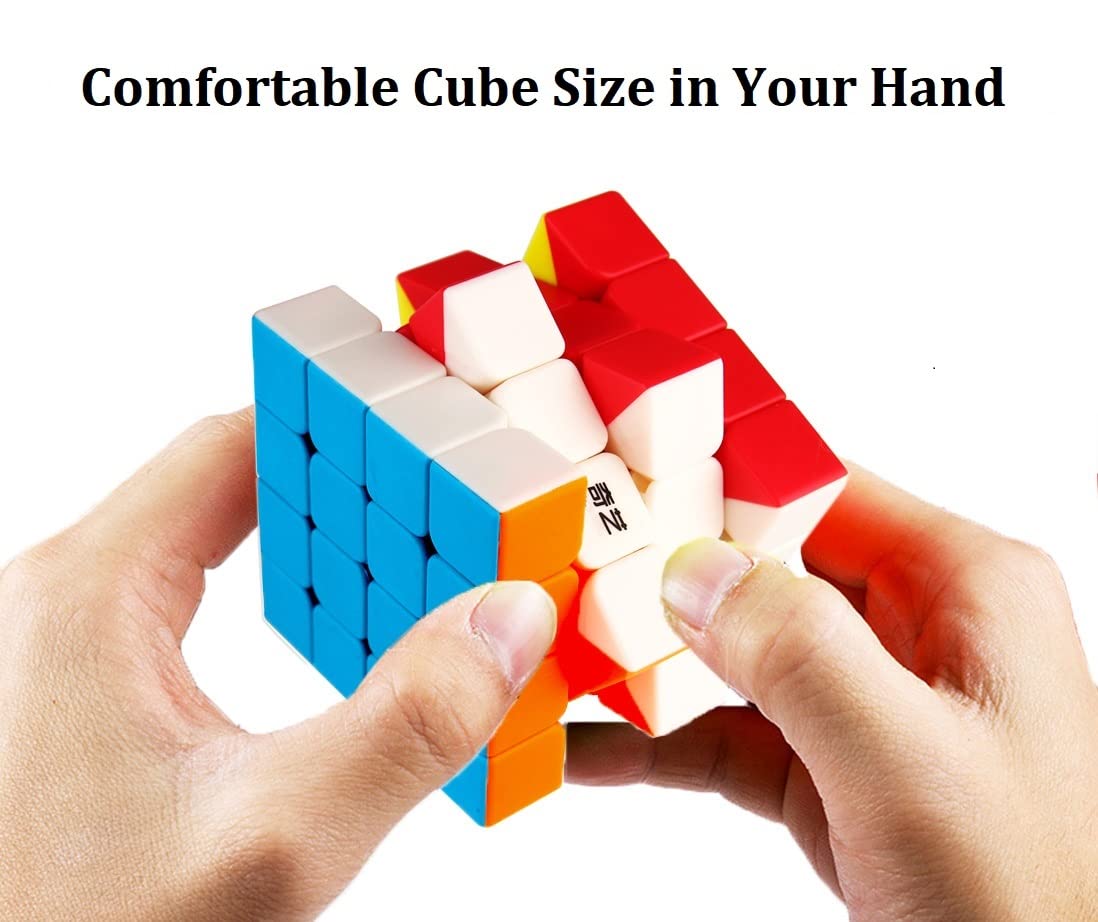 QY Toys 4x4 Speed Cube - Professional Stickerless Magic Cube Puzzle for Adults & Kids - Perfect for Brain Training, Competition, and Gift Giving