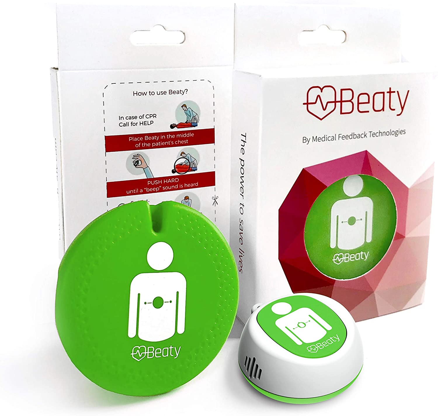 Real-Time CPR Feedback Device for Training & Emergency Use - Accurate Chest Compression Monitor for First Aid, Healthcare & AED Scenarios