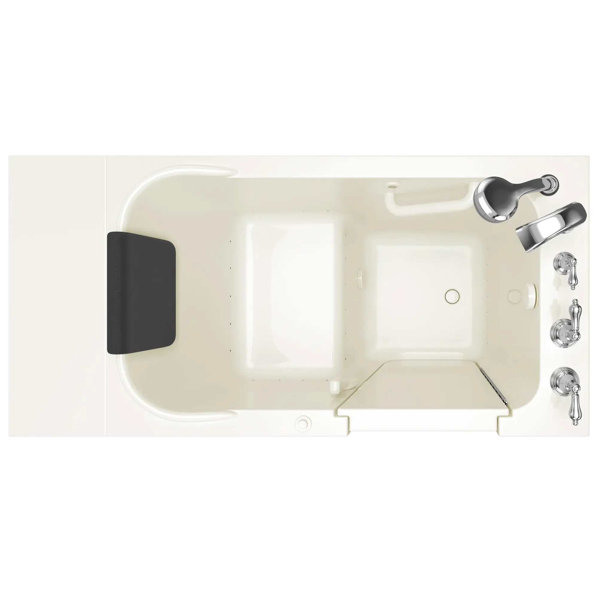 Premium 28 x 48 Inch Gelcoat Walk-in Bathtub with Air Spa System - Right Hand Drain & Faucet - Ideal for Elderly & Mobility Impaired Users, Home Spa Relaxation