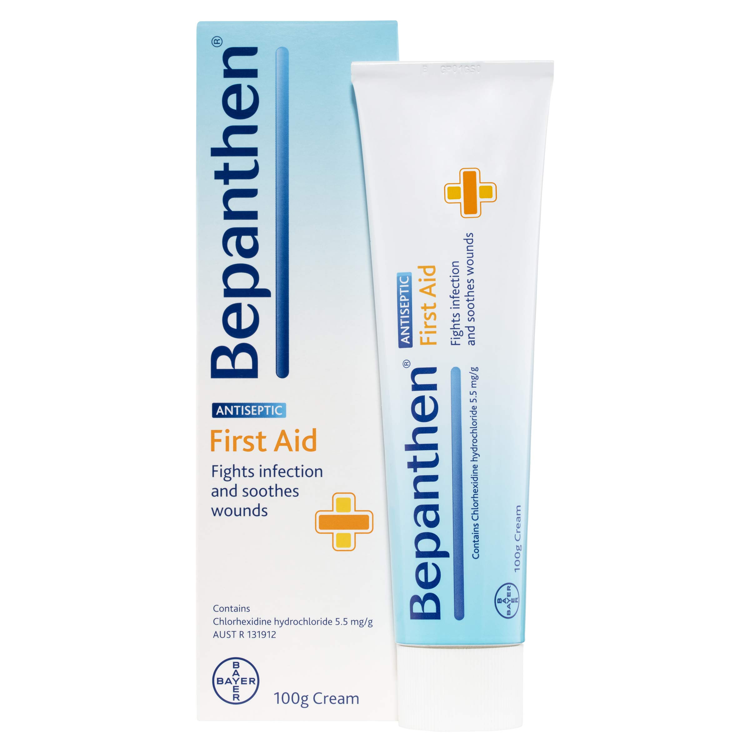 Bepanthen First Aid Antiseptic Cream 100g - Wound Healing Ointment for Cuts, Burns & Skin Irritations | Perfect for Home, Travel & Emergency Kits