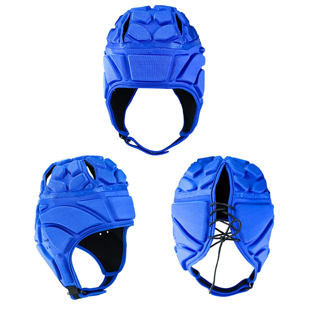 Soft Padded Rugby Headguards for Kids, Youth & Adults - Adjustable Football, Baseball & Skateboard Helmet - 7v7 Flag Football & Soccer Goalie Head Protector | Perfect for Sports Training, Games & Safety Protection