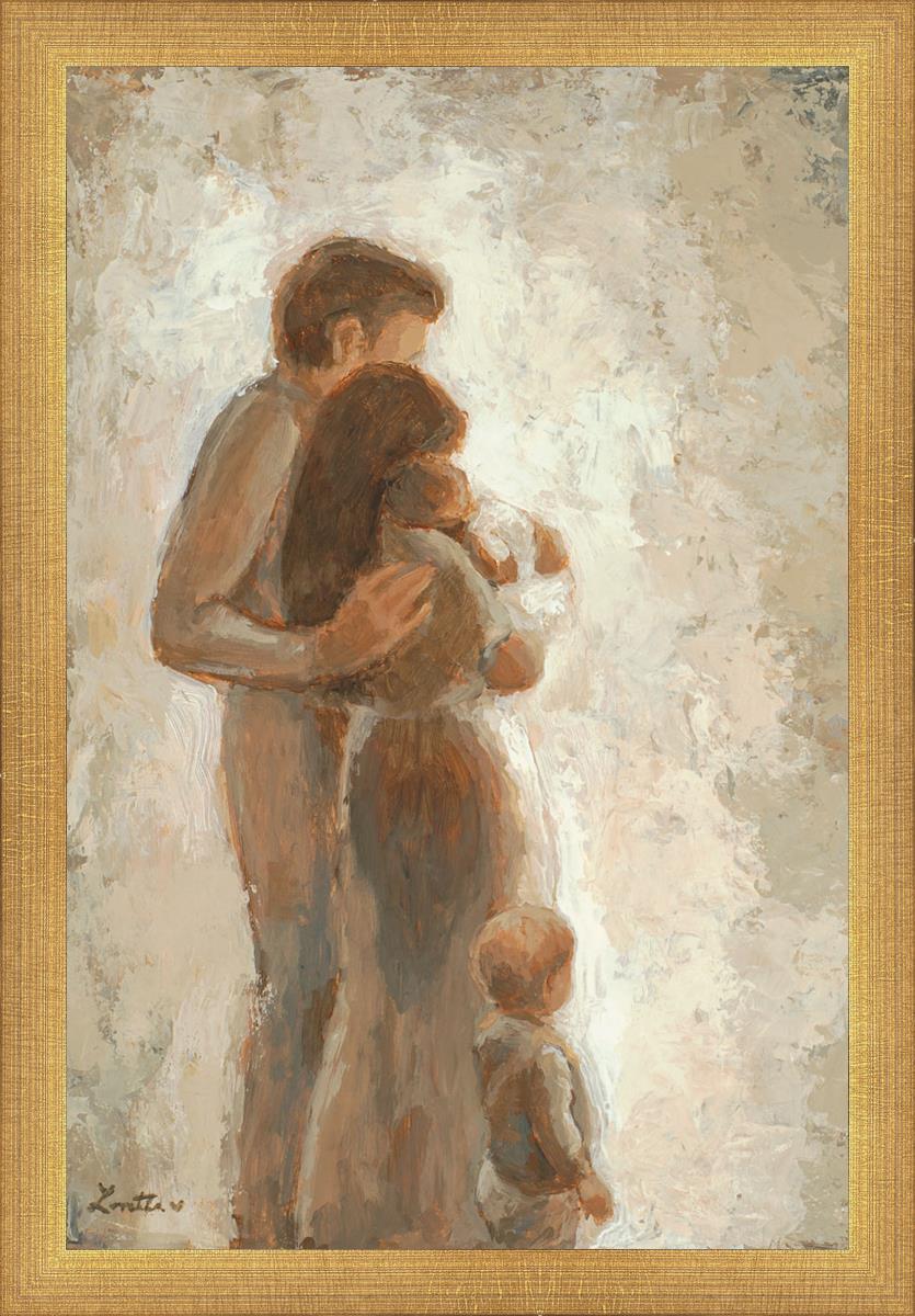 Family Looking Towards the Light - Inspirational Wall Art for Home Decor | Motivational Canvas Print for Living Room, Bedroom & Office | Perfect Gift for Family & Friends