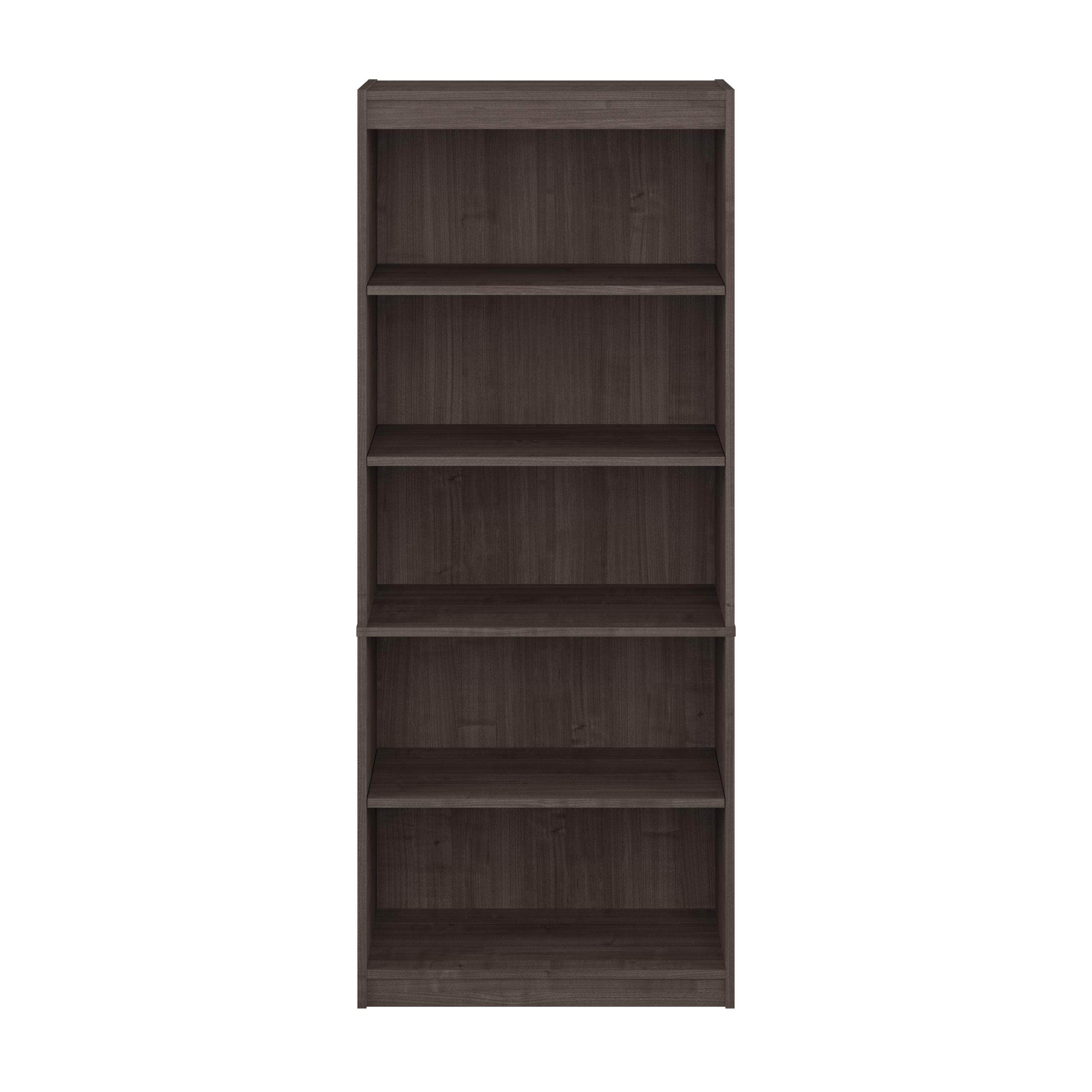 Universal 30W Standard 5-Shelf Bookcase - 4 Color Options for Home, Office & Dorm Room Organization