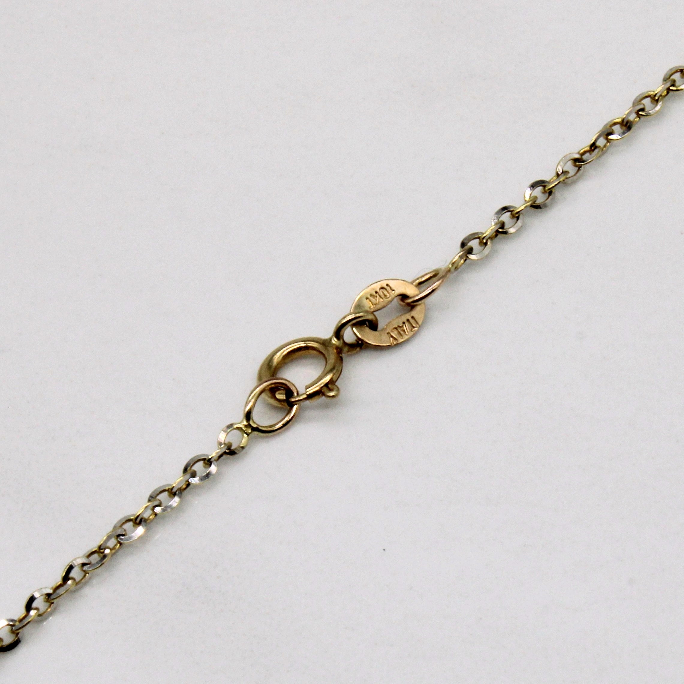 10k Yellow Gold Oval Link Chain Necklace for Women - 16 Inch Elegant Dainty Layering Chain - Perfect for Everyday Wear, Gifts & Special Occasions