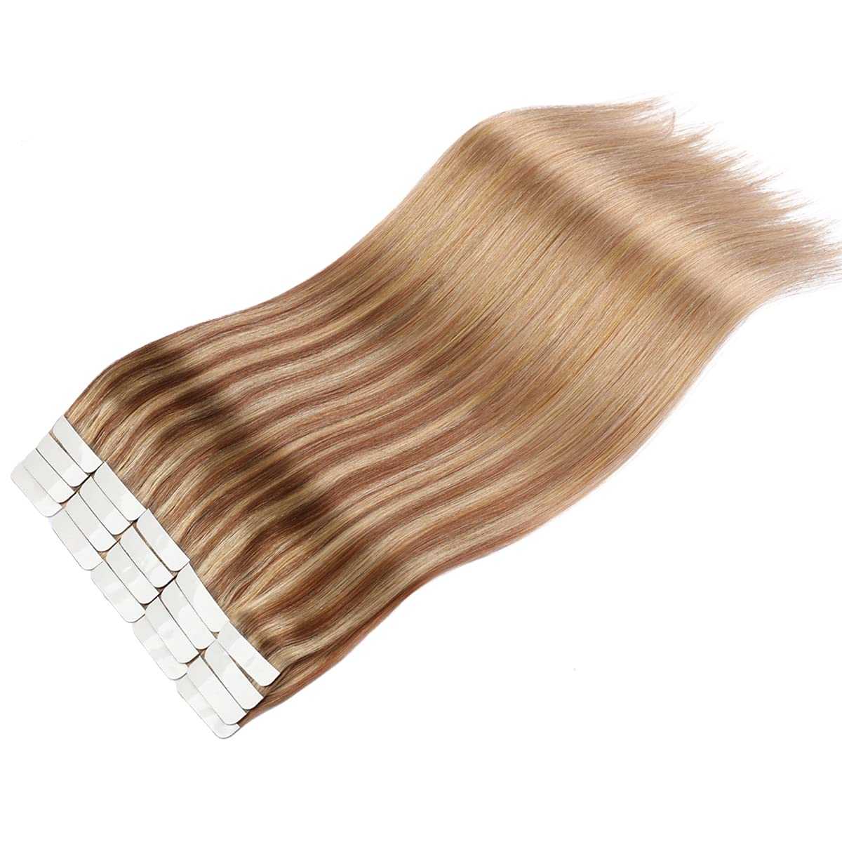 20 Pcs 50 Grams Tape in Human Hair Extensions - Remy Hair for Natural Look & Volume - Perfect for Daily Wear, Parties & Special Occasions