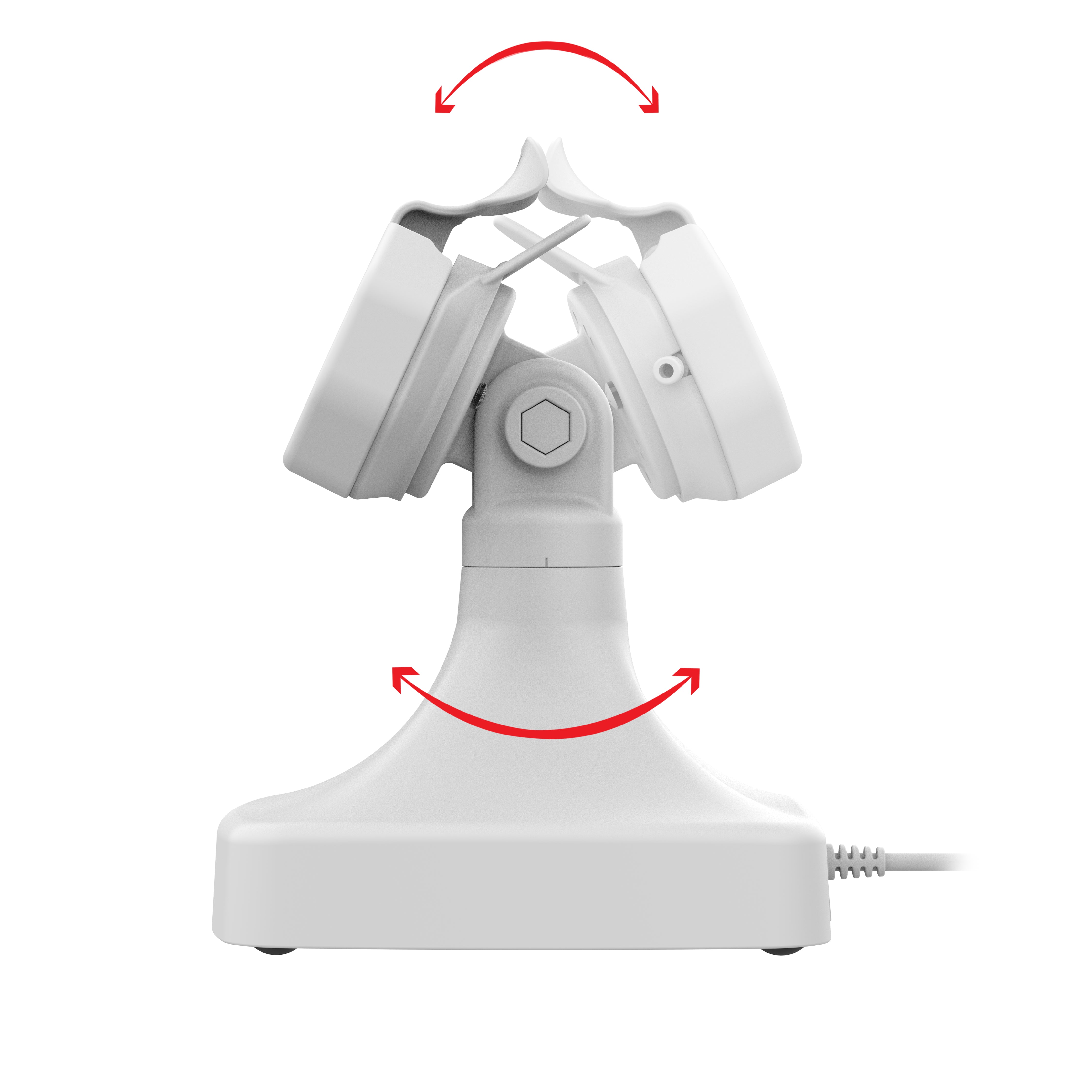 GDS® Uni Conn™ Powered Tilt & Swivel Dock with PoE - Gray (RAM GDS DOCK D14 U3E GRY) | Universal Laptop Mount for Office & Home Workspace