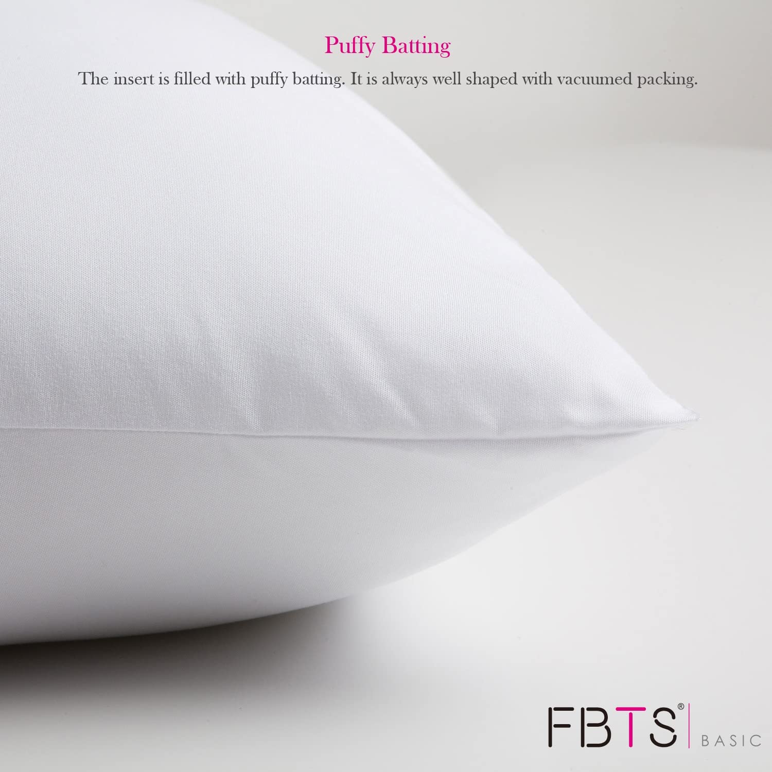 FBTS 20x12 Inch Rectangle Throw Pillow Inserts Set of 2 - Down Alternative Pillow Forms for Couch, Sofa & Bed Decor - Soft Sham Stuffer for Decorative Pillows