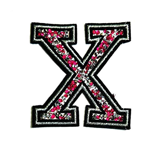 Pink Crystal Letter X
