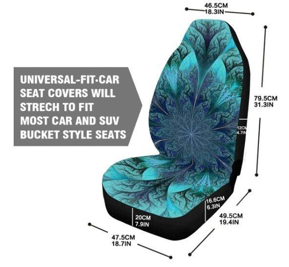 Premium Blue Car Seat Cover - Universal Fit, Soft & Breathable Fabric - Protects Seats from Wear & Tear - Ideal for Daily Commute, Road Trips & Family Outings