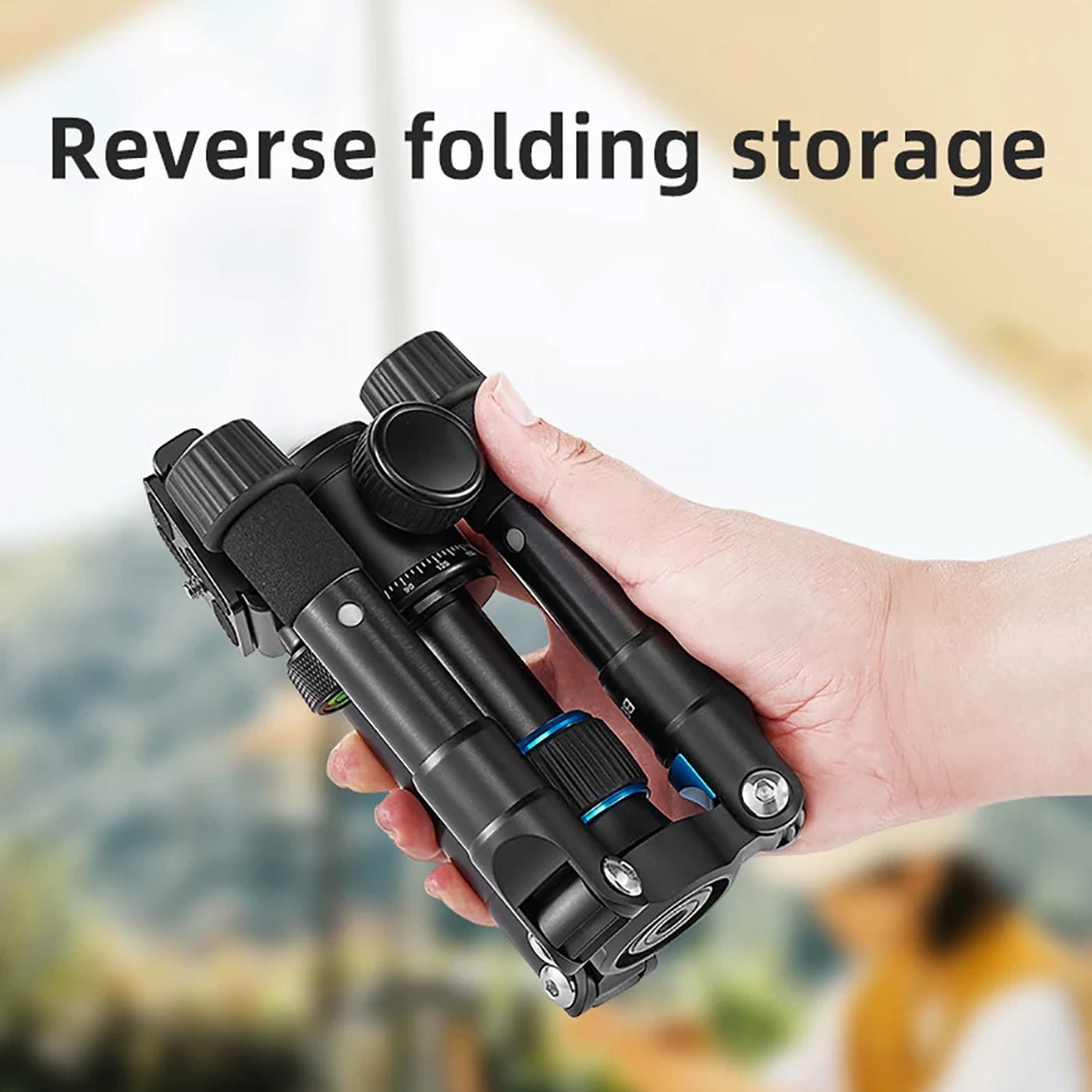 Premium Compact Mini Tripod - Folds to 7 Inches, Extends to 36 Inches - Perfect for Travel, Vlogging, and Smartphone Photography