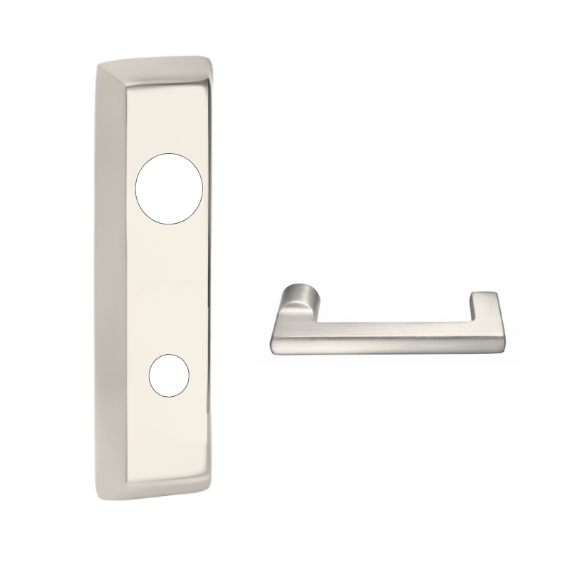 Corbin Russwin 124959ET LC Exit Device Trim - Storeroom Function, Georgia 124 Lever Escutcheon for ED5000 Series (No Cylinder Included) - Ideal for Commercial Buildings, Schools, and Hospitals