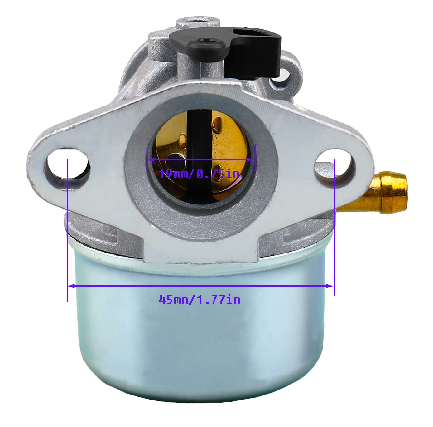 Briggs & Stratton Carburetor 14111 Replacement - Compatible with Models 498170, 498254, 694202, 693909, 799872, 799868 - Includes 795259 Air Filter Cleaner Primer Base Set - Perfect for Lawn Mower Engine Maintenance & Tune-Ups