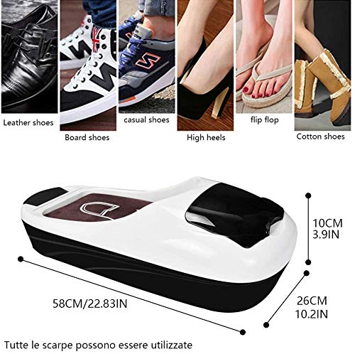 Automatic Shoe Cover Dispenser Machine - Portable & Reusable Shoe Cover Maker for Home, Office & Shop - Includes 1000 Disposable Shoe Covers - Perfect for Medical Facilities, Clean Rooms & Home Protection