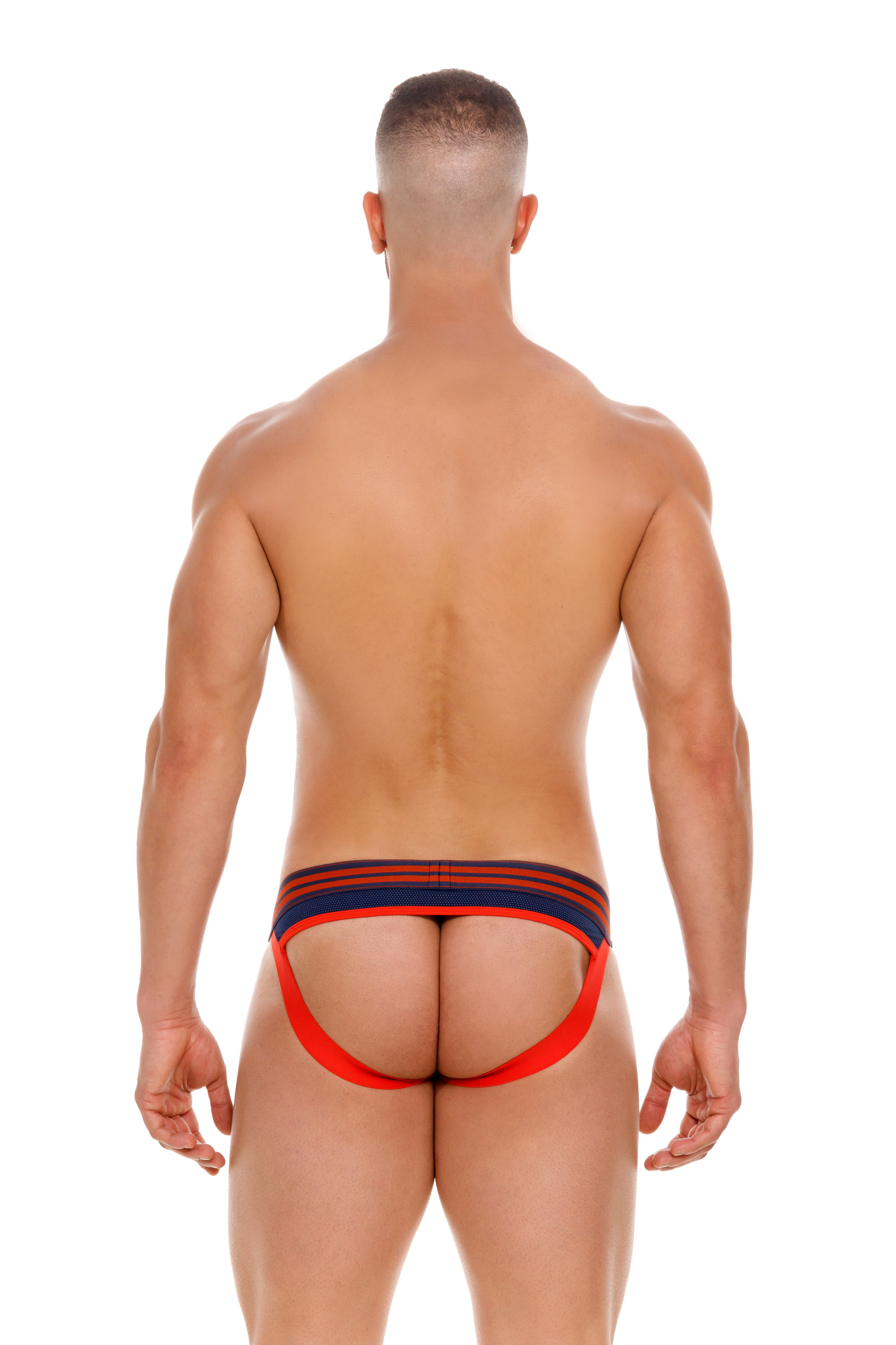 JOR College Jockstrap for Men - Breathable Athletic Support Underwear in Blue - Perfect for Sports, Gym & Running