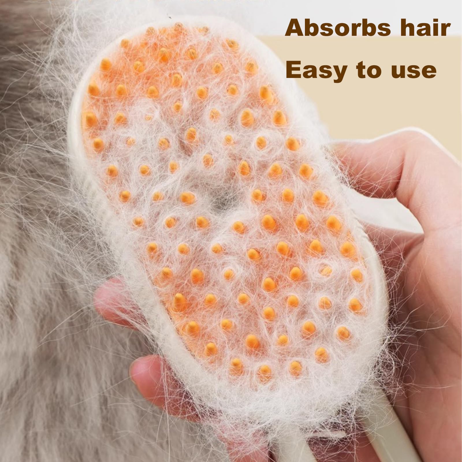 Chevaroo 3-in-1 Self-Cleaning Steam Brush for Horses & Pets - 360° Rotating Silicone Bristle Head - Gentle Grooming & Massage Tool for Horse Care, Dog & Cat Bathing - Perfect for Stable, Barn & Home Use (Brown)