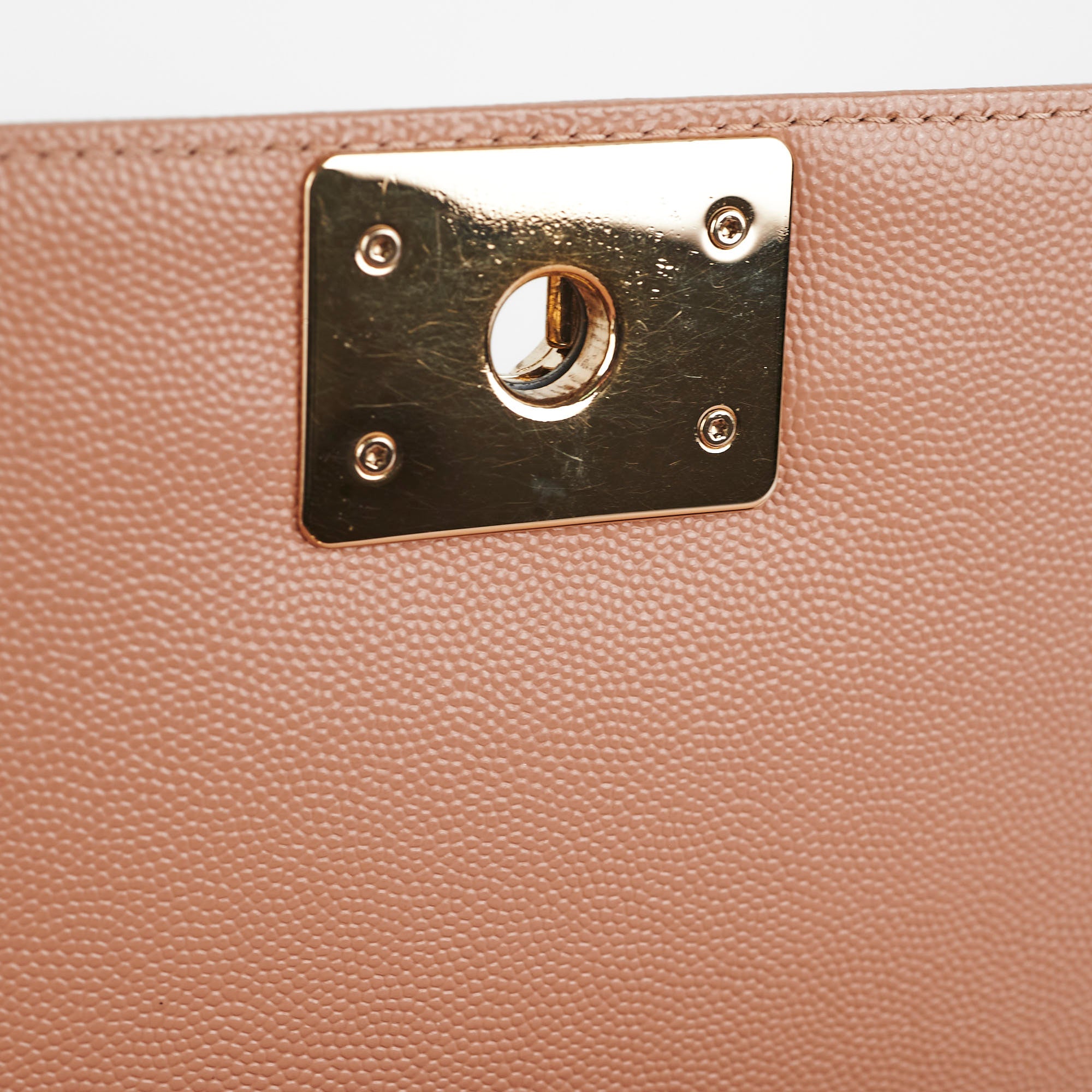 Chanel Old Medium Boy Bag in Beige Caviar Leather - Luxury Designer Handbag for Women, Perfect for Everyday Use & Special Occasions