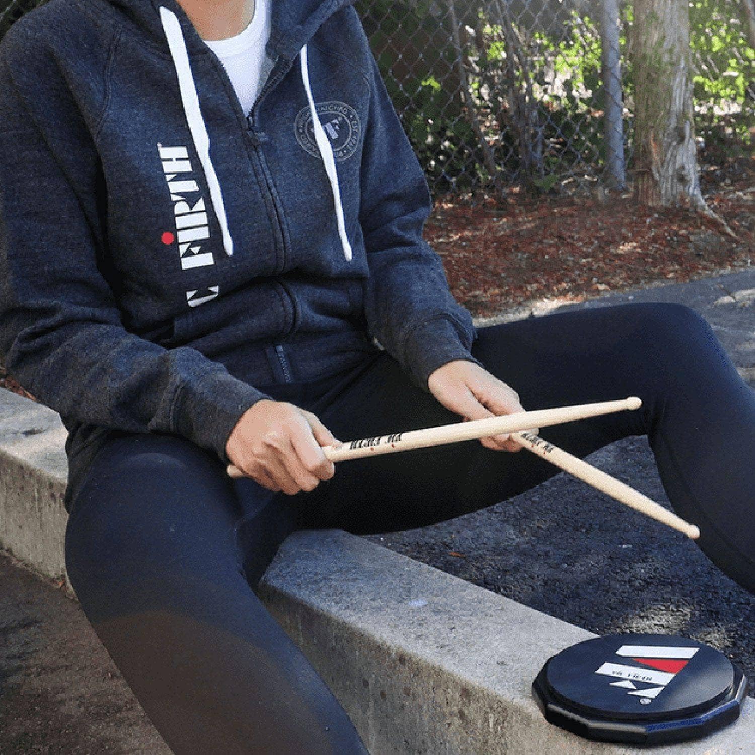 Vic Firth VF 12-Inch Drum Practice Pad - Professional Quiet Drumming Practice Tool for Drummers & Beginners - Perfect for Home, Studio & Silent Rehearsals