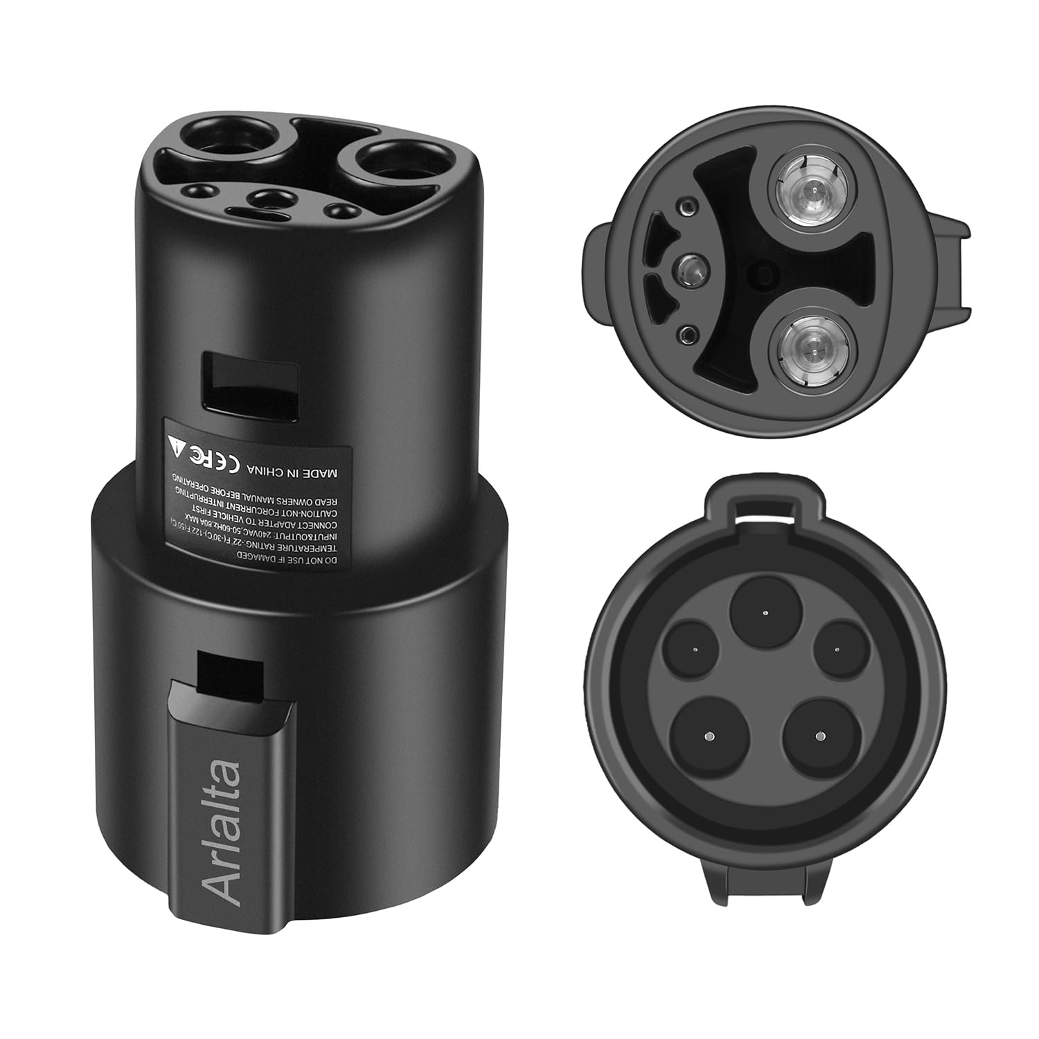 J1772 to Tesla Adapter 80A 250V - SAE J1772 Charger Adapter for Tesla Model S/3/X/Y/Cybertruck - CE/ROHS/FCC Certified - Fast & Safe EV Charging Solution for Home, Work & Travel
