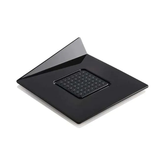 Square Black Single Serve Tray - Perfect for Parties, Picnics, and Catering Events