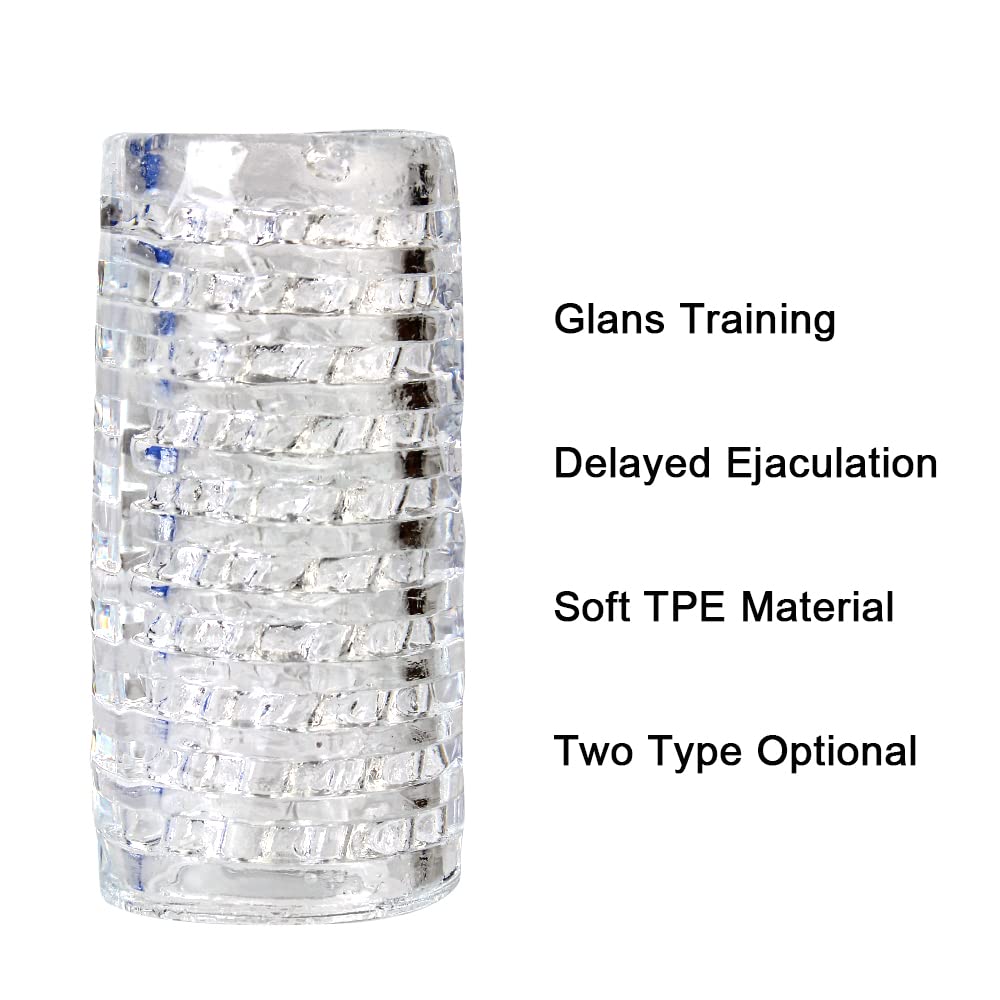 Premium Male Masturbator Cup - Realistic Cock Training Sleeve for Men | Soft Penis Enhancer with Delayed Ejaculation Control | Glans Stimulator for Solo Pleasure & Stamina Building | Perfect for Discreet Home Use & Couples Play