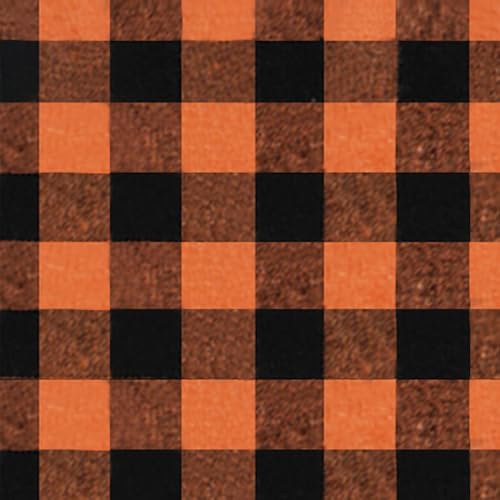orange plaid