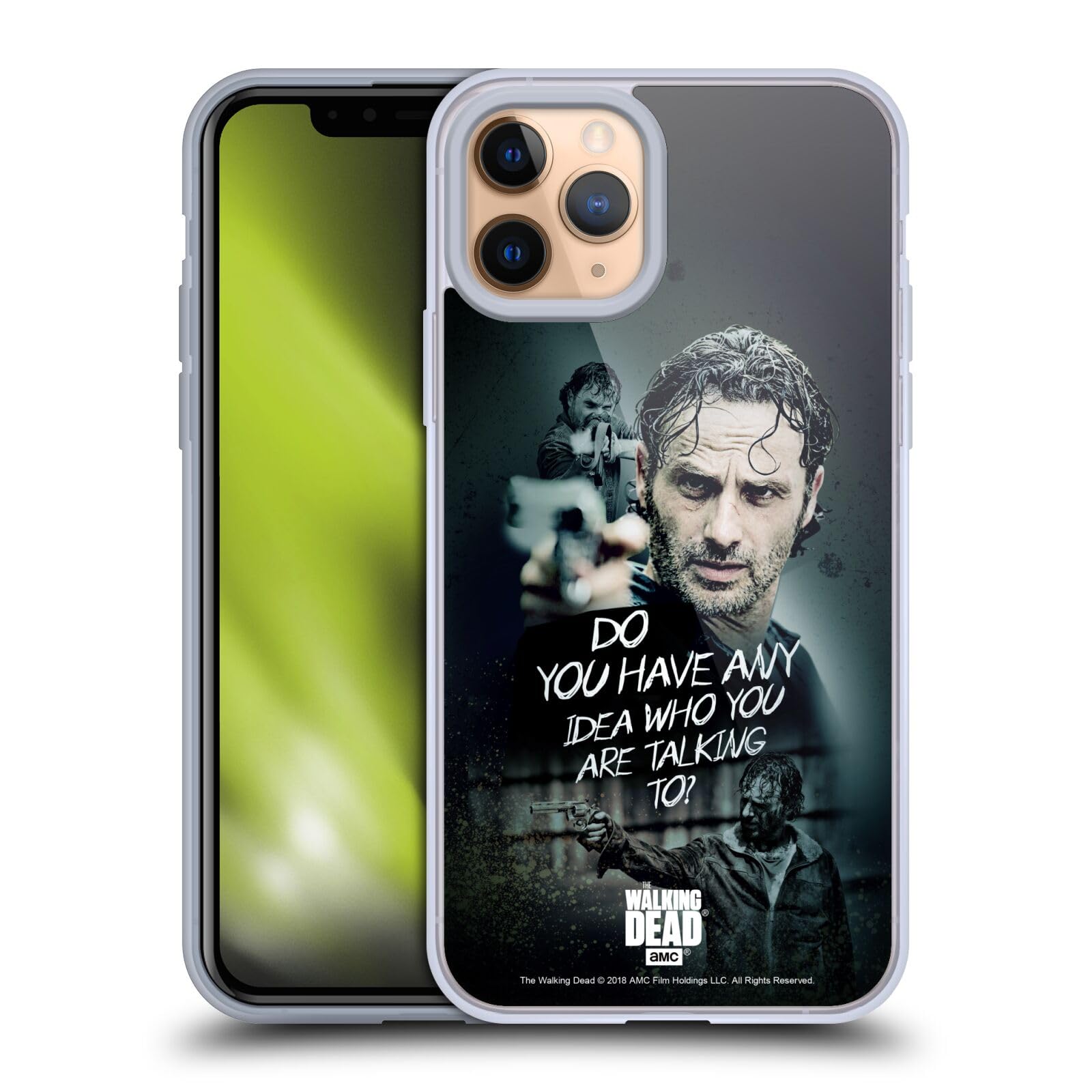 AMC The Walking Dead Rick Grimes Legacy Soft Gel Case for iPhone 11 Pro - Officially Licensed by Head Case Designs, Perfect for Fans and Daily Use