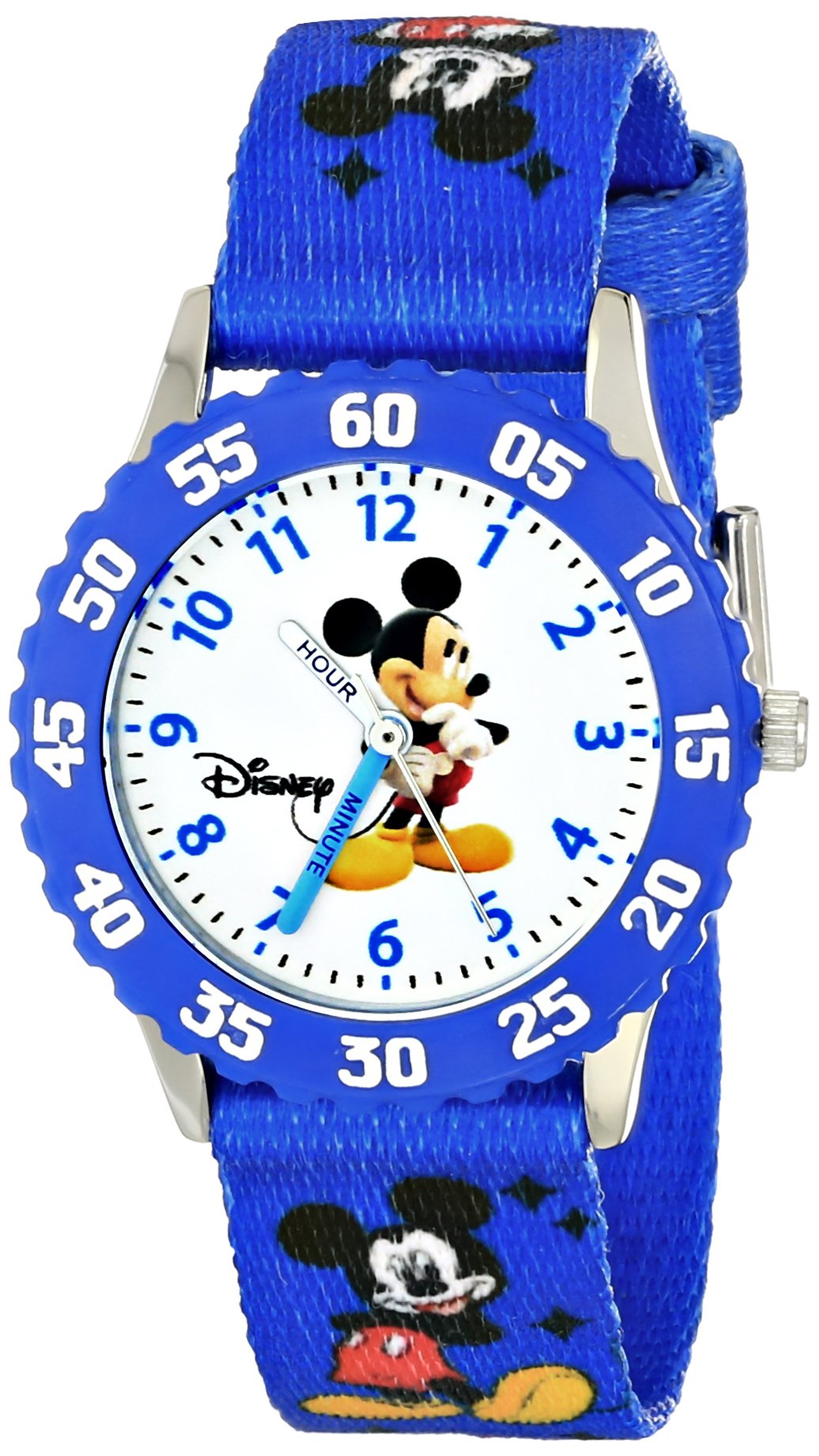Disney Mickey Mouse Kids Watch - Stainless Steel Analog for School & Play