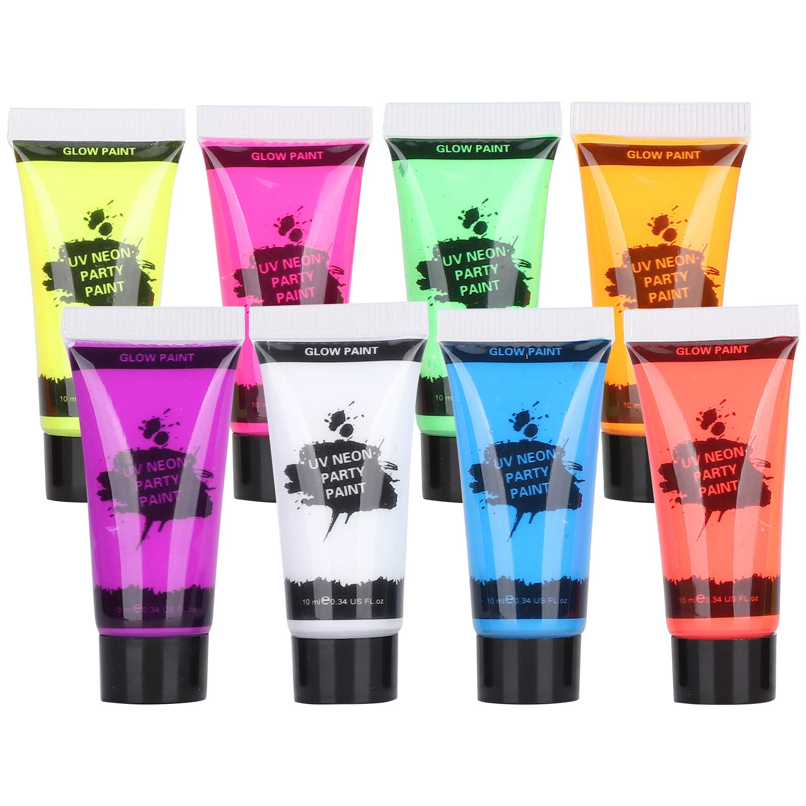 Non-Toxic Body Paint Set for Adults - Washable Face & Body Paint for Halloween, Cosplay, Nightclubs & Festivals - Safe for Skin & Easy to Clean