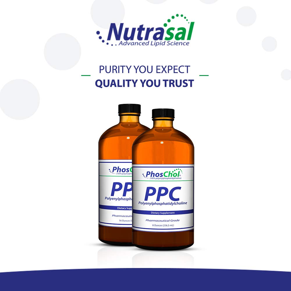 PhosChol PPC 3000mg Polyenyl PhosphatidylCholine Liquid Supplement - 16 oz Bottle for Liver Support & Brain Health | Ideal for Daily Wellness & Detox Routine