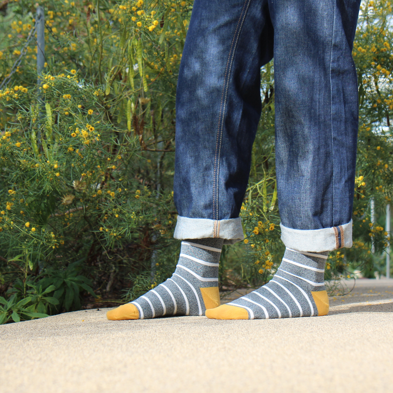 Women's Breton Striped Cotton Socks - Soft & Breathable Crew Socks for Everyday Wear, Workout & Casual Outfits